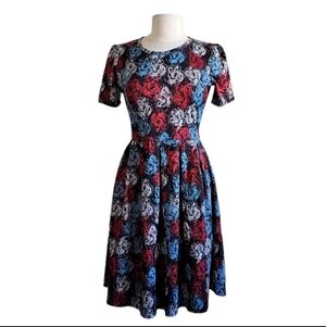 LULAROE Amelia Floral Dress Medium